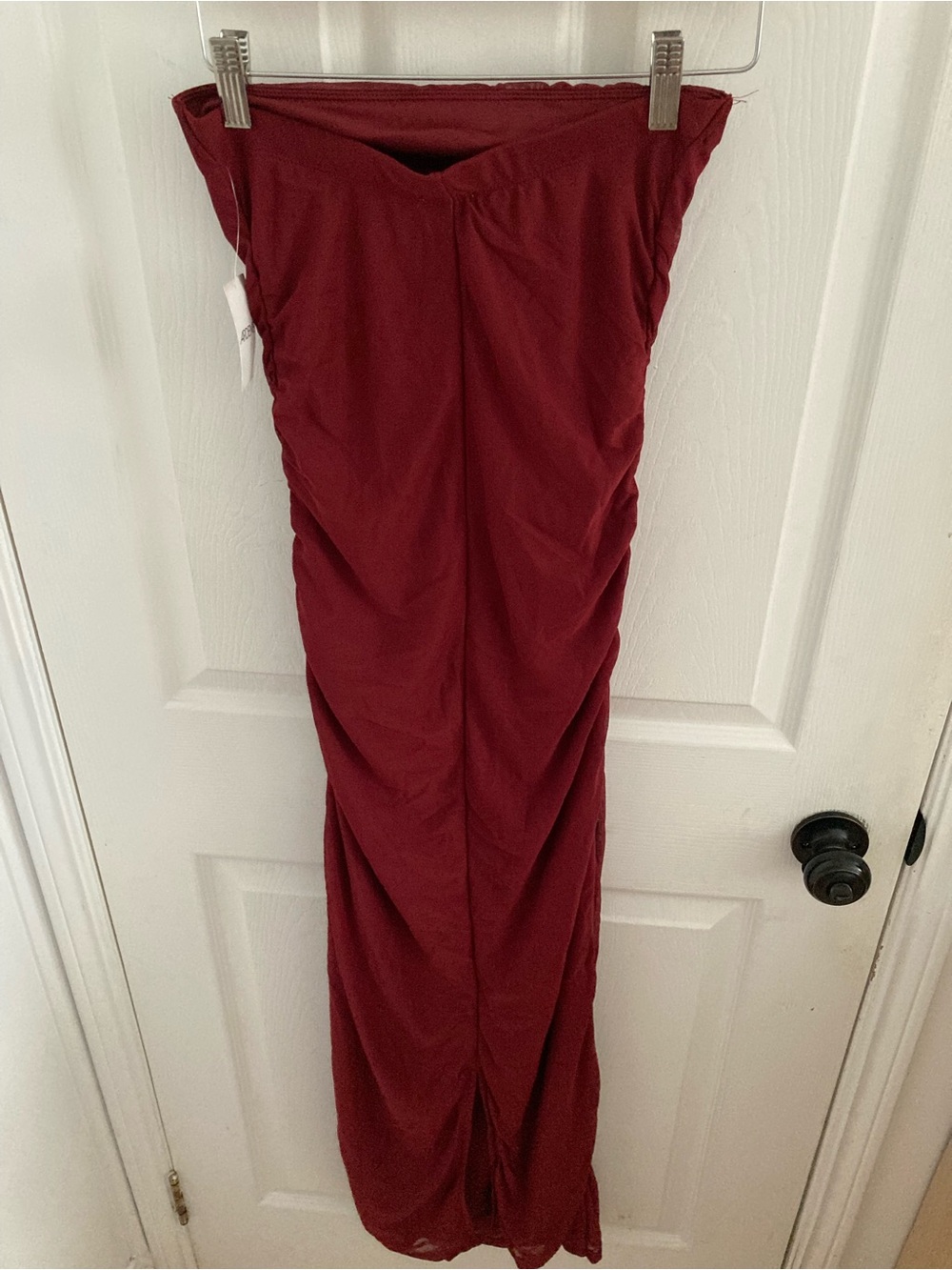 Strapless Ruched Maxi Dress - Picture 3 of 4